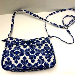 Vera Bradley Blue & White Medium Size Crossbody